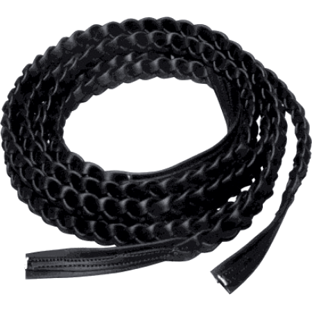 Braided Line Ends - Black - per pr.